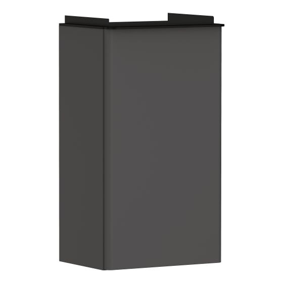 Hansgrohe Xelu Q Waschtischunterschrank Diamantgrau Matt 340x245mm, für Handwaschbecken, Türanschlag rechts, Griff Mattschwarz