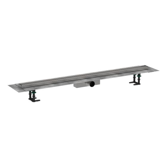 hansgrohe RainDrain Compact Komplettset Duschrinne 1200mm, Edelstahl, befliesbar für Standardinstallation