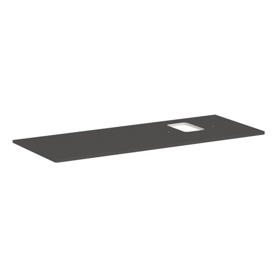 Hansgrohe Xelu Q Konsole 1360x550mm, Ausschnitt rechts für Aufsatzwaschtisch, Hahnloch, Diamantgrau Matt