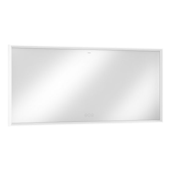 Hansgrohe Xarita E Spiegel, LED-Beleuchtung 1600x700x50mm, kapazitiver Berührungssensor, Mattweiß