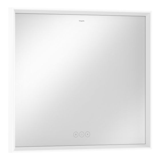 Hansgrohe Xarita E Spiegel, LED-Beleuchtung 800x700x50mm, kapazitiver Berührungssensor, Mattweiß