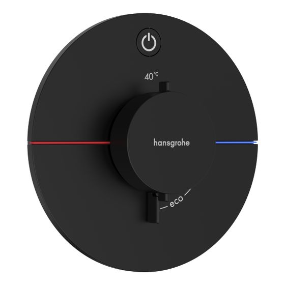 Hansgrohe ShowerSelect Comfort S Thermostat Unterputz, 20,3l/min, für 1 Verbraucher, Mattschwarz