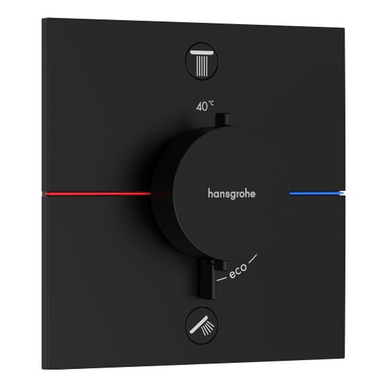 hansgrohe Shower Select Comfort E Thermostat Unterputz Mattweiß für 2 Verbraucher 22,1l/min