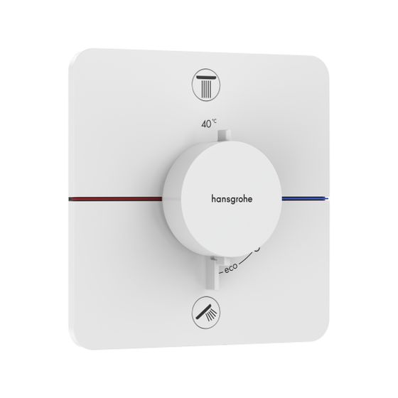 Hansgrohe ShowerSelect Comfort Q Thermostat Unterputz, 26l/min, für 2 Verb., integrierter Sicherungskombination, Mattweiß