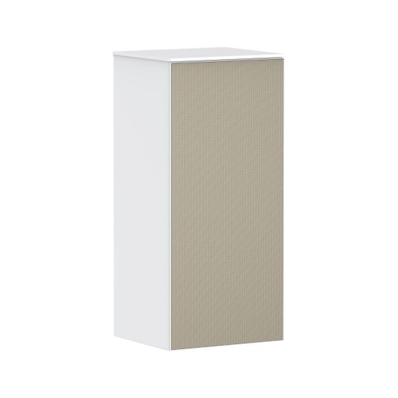 hansgrohe Xevolos E Halbhochschrank Mattweiß 400x360mm Front Bronze Struktur, Türanschlag links