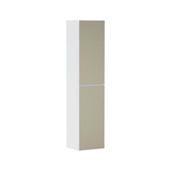 hansgrohe Xevolos E Hochschrank Mattweiß 400x360mm Front Bronze Struktur, Türanschlag rechts