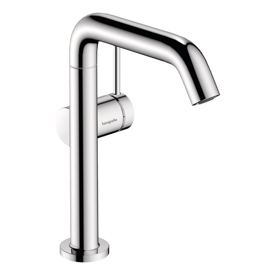 hansgrohe Tecturis S Einhebel-Waschtischmischer 210mm 4l/min Fine CoolStart Chrom EcoSmart plus mit Schwenkauslauf, Push-Open