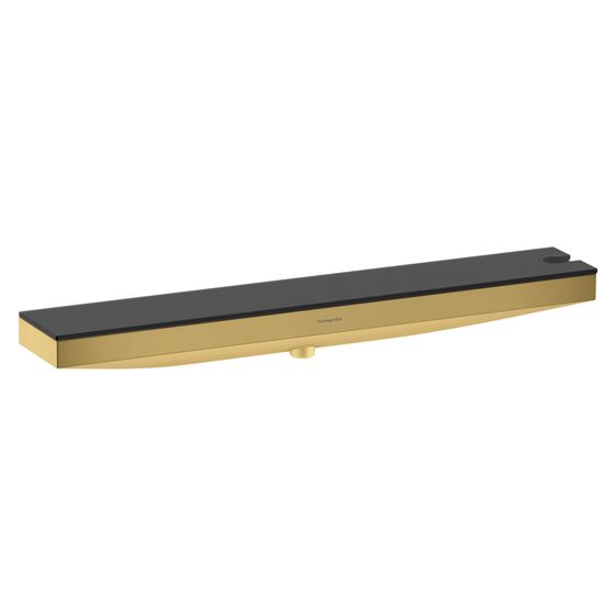 Hansgrohe Rainfinity Wandanschluss Porter 500mm, Brausehalter rechts, Duschablage, Polished Gold Optic