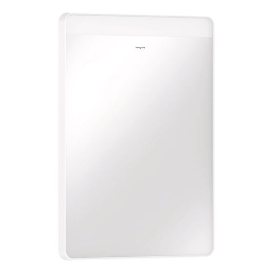 hansgrohe Xarita Lite Q Spiegel Mattweiß, mit horizontaler LED-Beleuchtung 500x700x30mm Infrarot Sensor