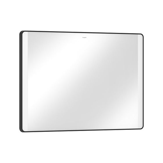 Hansgrohe Xarita Lite Q Spiegel, seitlicher LED-Beleuchtung 1000x30mm, für Wandschalter, Mattschwarz