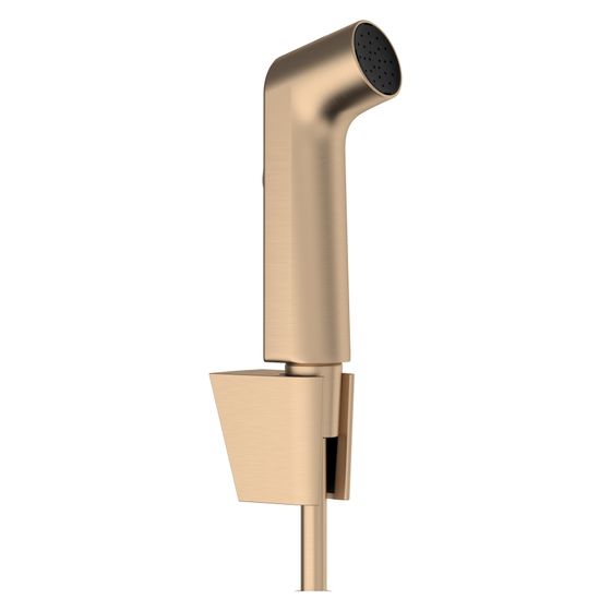 Hansgrohe Bidette Handbrause 1jet S EcoSmart 6,2l/min, Porter S Brausehalter, Brauseschlauch 125cm, Brushed Bronze