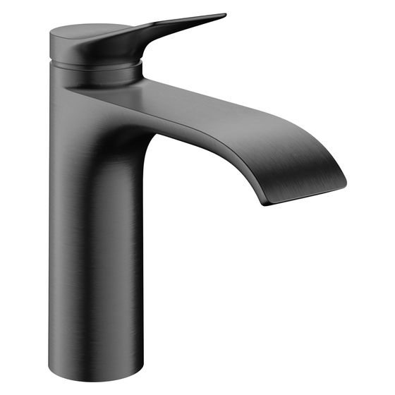 Hansgrohe Vivenis Einhebel-Waschtischmischer 110mm, 5l/min, CoolStart, Zugstangen-Ablaufgarnitur, Brushed Black Chrome