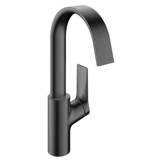 Hansgrohe Vivenis Einhebel-Waschtischmischer 210mm, 5l/min, Schwenkauslauf, Zugstangen-Ablaufgarnitur, Brushed Black Chrome