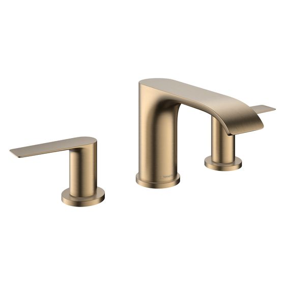 Hansgrohe Vivenis 3-Loch Waschtischarmatur 90mm, 5l/min, Zugstangen-Ablaufgarnitur, Brushed Bronze