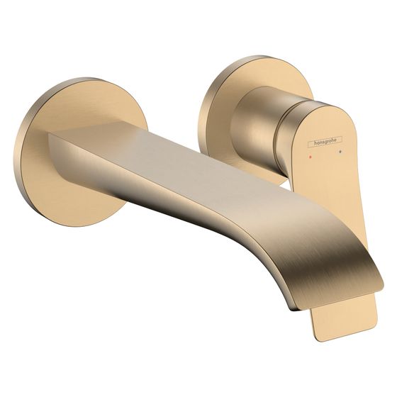 Hansgrohe Vivenis Einhebel-Waschtischmischer Unterputz für Wandmontage, Auslauf 192mm, Brushed Bronze