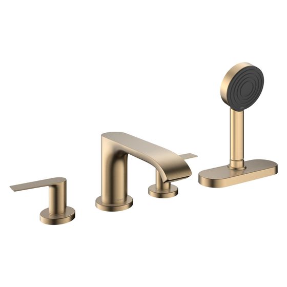 Hansgrohe Vivenis 4-Loch Wannenrandarmatur, 23,9l/min, sBox, Brushed Bronze