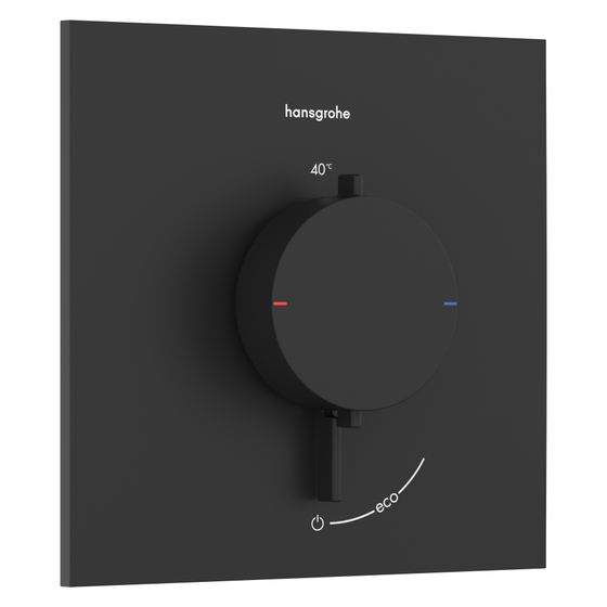 Hansgrohe Ecostat Comfort E Thermostat Unterputz, 25,2l/min, für 1 Verbraucher, Mattschwarz