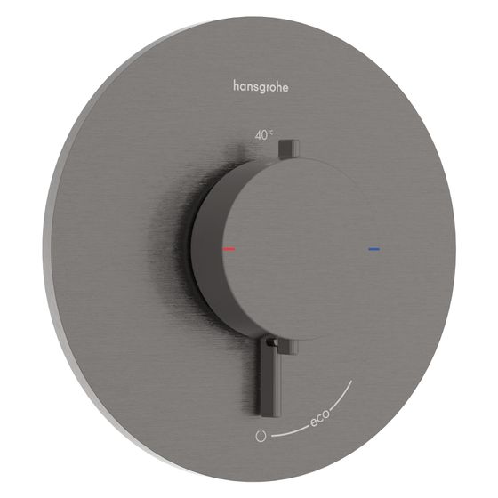Hansgrohe Ecostat Comfort S Thermostat Unterputz, 25,2l/min, für 1 Verbraucher, Brushed Black Chrome