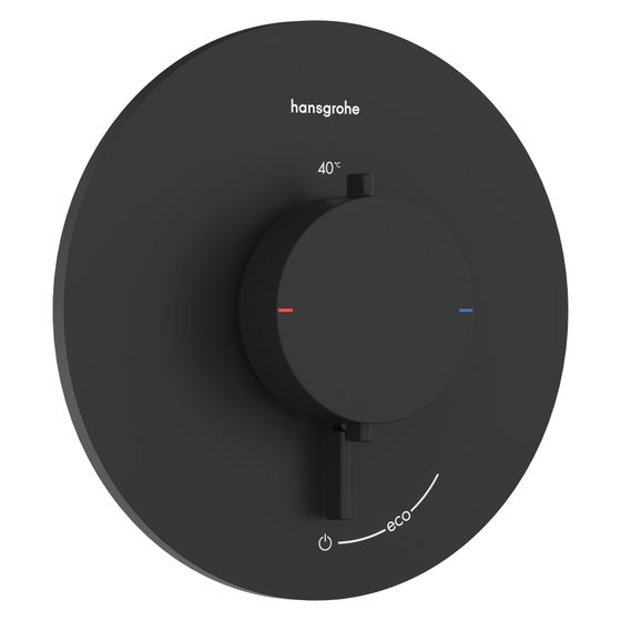 Hansgrohe Ecostat Comfort S Thermostat Unterputz, 25,2l/min, für 1 Verbraucher, Mattschwarz