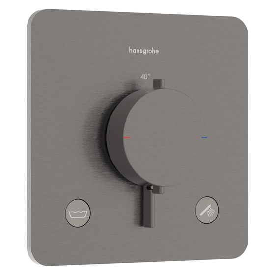 Hansgrohe Ecostat Comfort Q Thermostat UP, 25,7l/min, für 2 Verb., integrierter Sicherungskombination, Brushed Black Chrome