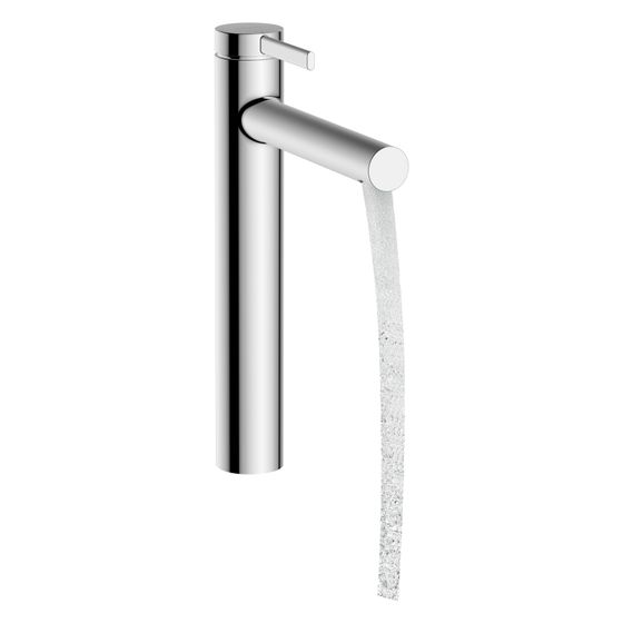 Hansgrohe Zesis S Einhebel-Waschtischmischer 230 CoolStart für Aufsatzwaschtische mit Zugstangen-Ablaufgarnitur, Chrom
