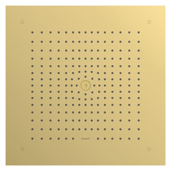 Hansgrohe Raindance E Kopfbrause, 20l/min, 400x400mm, 1jet, Deckenintegriert, Polished Gold Optic