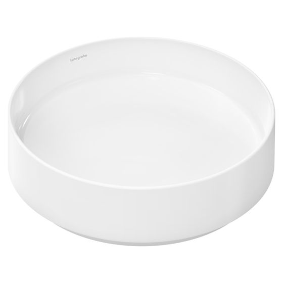 Hansgrohe Aufsatzwaschtisch Xuniva Evo S Aufsatz, 400x400x120mm, ohne Hahnloch und Überlauf, Weiß