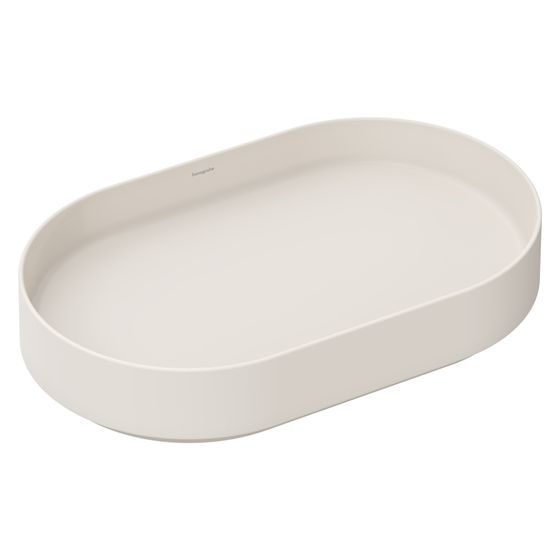 Hansgrohe Aufsatzwaschtisch Xuniva Evo U Aufsatz, 650x400x120mm, ohne Hahnloch, Sandbeige Matt