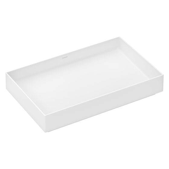 Hansgrohe Xuniva Evo E Aufsatzwaschtisch 650x400x120mm, ohne Hahnloch und Überlauf, Mattweiß