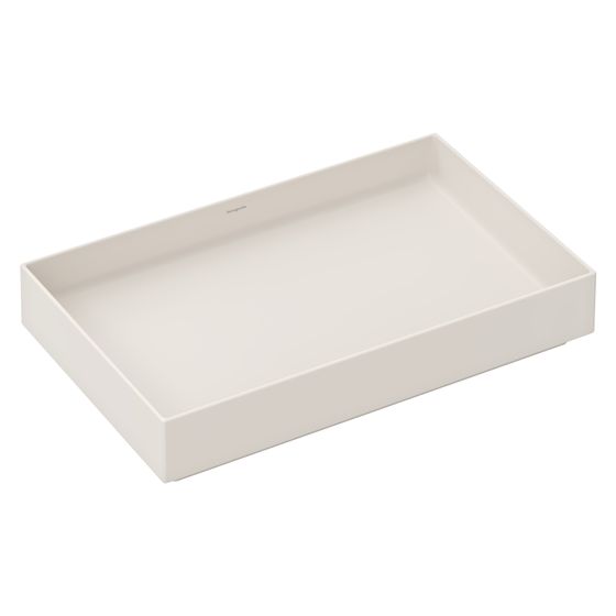 Hansgrohe Xuniva Evo E Aufsatzwaschtisch 650x400x120mm, ohne Hahnloch und Überlauf, Sandbeige Matt