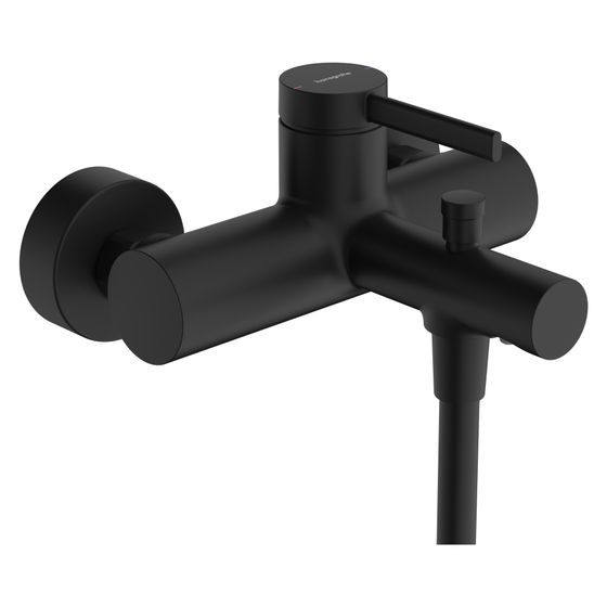 Hansgrohe Zesis S Wannenmischer Aufputz Einhebel, 2 Verbraucher, Mattschwarz