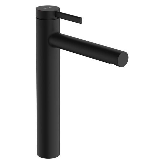 Hansgrohe Zesis S Einhebel-Waschtischmischer 230 CoolStart für Aufsatzwaschtische mit Zugstangen-Ablaufgarnitur, Mattschwarz