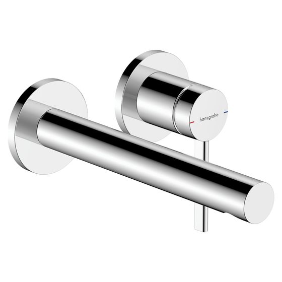 Hansgrohe Zesis S Einhebel-Waschtischmischer Unterputz für Wandmontage mit Auslauf 194mm, Chrom