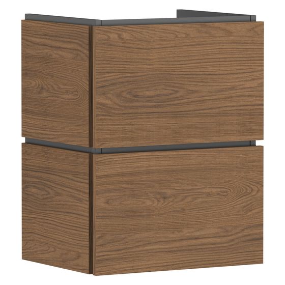 Hansgrohe Xilesa E Waschtischunterschrank 480x380mm, 2 SK für Handwaschbecken, Eiche Kaschmir