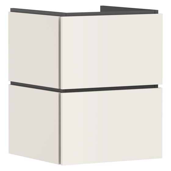 Hansgrohe Xilesa E Waschtischunterschrank 480x470mm, 2 SK PushOpen für Handwaschbecken, Sandbeige Matt