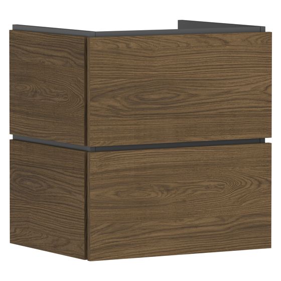 Hansgrohe Xilesa E Waschtischunterschrank 580x470mm, 2 SK PushOpen für Waschtisch, Eiche Kaschmir