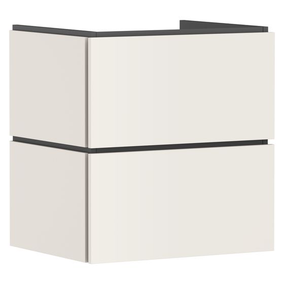 Hansgrohe Xilesa E Waschtischunterschrank 580x470mm, 2 SK PushOpen für Waschtisch, Sandbeige Matt