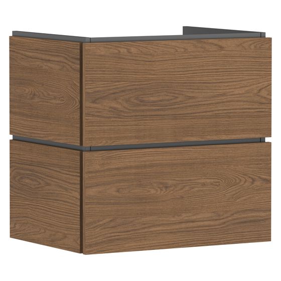 Hansgrohe Xilesa E Waschtischunterschrank 630x470mm, 2 SK PushOpen für Waschtisch, Eiche Kaschmir