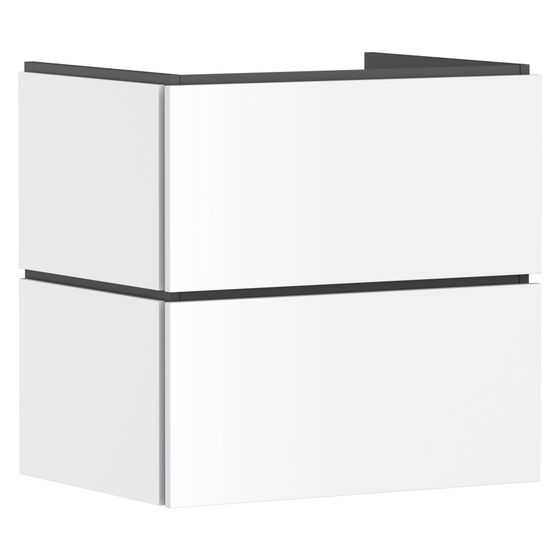 Hansgrohe Xilesa E Waschtischunterschrank 630x470mm, 2 SK PushOpen für Waschtisch, Mattweiß