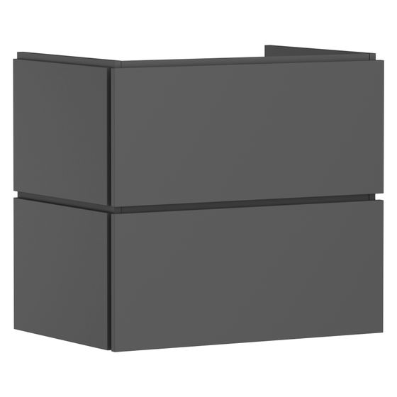 Hansgrohe Xilesa E Waschtischunterschrank 680x470mm, 2 SK PushOpen für Waschtisch, Schiefergrau Matt