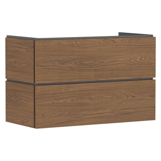 Hansgrohe Xilesa E Waschtischunterschrank 980x470mm, 2 SK für Waschtisch, Eiche Kaschmir