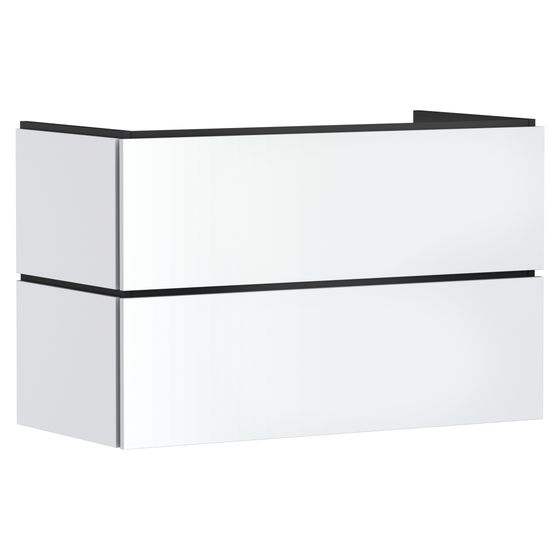 Hansgrohe Xilesa E Waschtischunterschrank 980x470mm, 2 SK PushOpen für Waschtisch, Mattweiß
