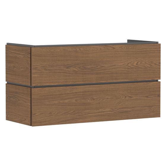 Hansgrohe Xilesa E Waschtischunterschrank 1180x470mm, 2 SK PushOpen für Waschtisch, Eiche Kaschmir
