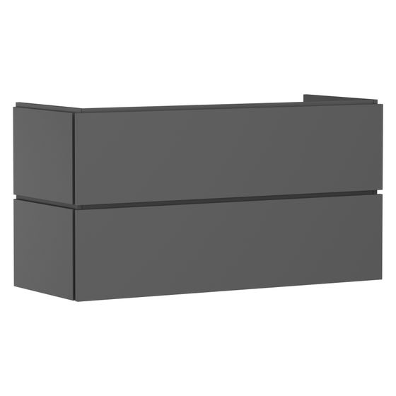 Hansgrohe Xilesa E Waschtischunterschrank 1180x470mm, 2 SK für Waschtisch, Schiefergrau Matt