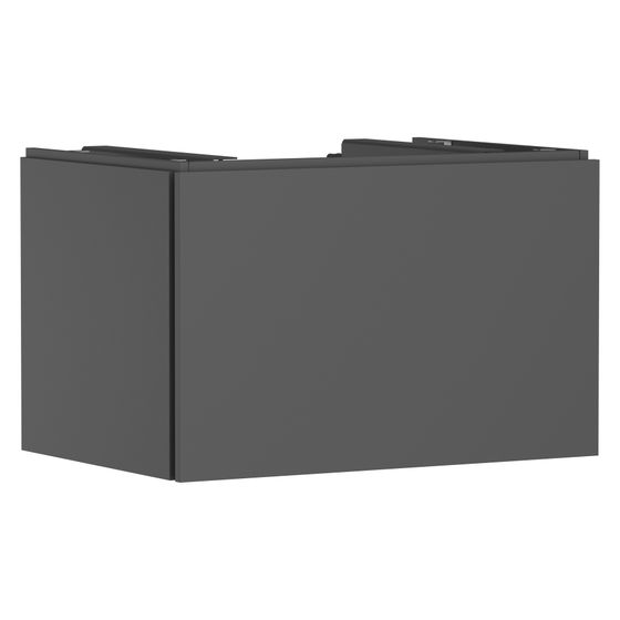 Hansgrohe Xilesa E Waschtischunterschrank 780x550mm, 1 Schubkasten für Konsole, Ausschnitt mittig, Schiefergrau Matt