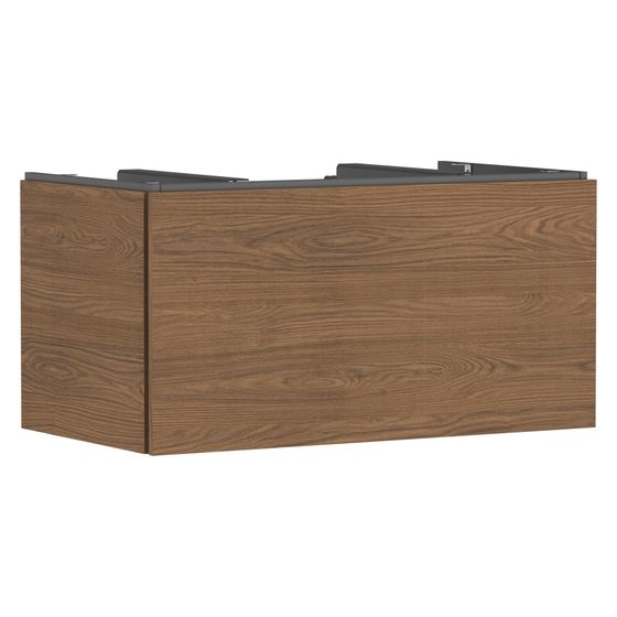 Hansgrohe Xilesa E Waschtischunterschrank 980x550mm, 1 Schubkasten für Konsole, Ausschnitt mittig, Eiche Kaschmir