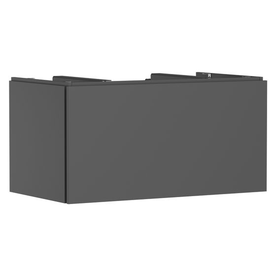 Hansgrohe Xilesa E Waschtischunterschrank 980x550mm, 1 Schubkasten für Konsole, Ausschnitt mittig, Schiefergrau Matt