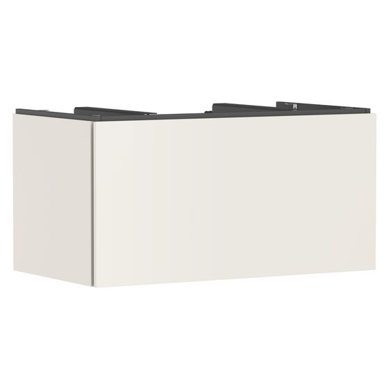 Hansgrohe Xilesa E Waschtischunterschrank 980x550mm, 1 Schubkasten für Konsole, Ausschnitt mittig, Sandbeige Matt