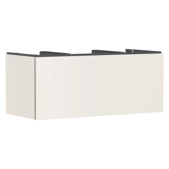 Hansgrohe Xilesa E Waschtischunterschrank 1180x550mm, 1 Schubkasten für Konsole, Ausschnitt mittig, Sandbeige Matt