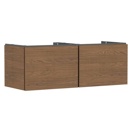 Hansgrohe Xilesa E Waschtischunterschrank 1375x550mm, 2 Schubkasten für Konsole, Eiche Kaschmir